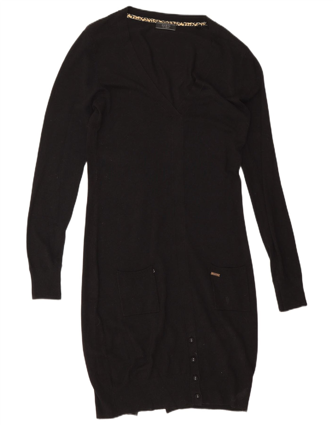 Guess Robe pull pour femme UK 44 Medium Noir Viscose