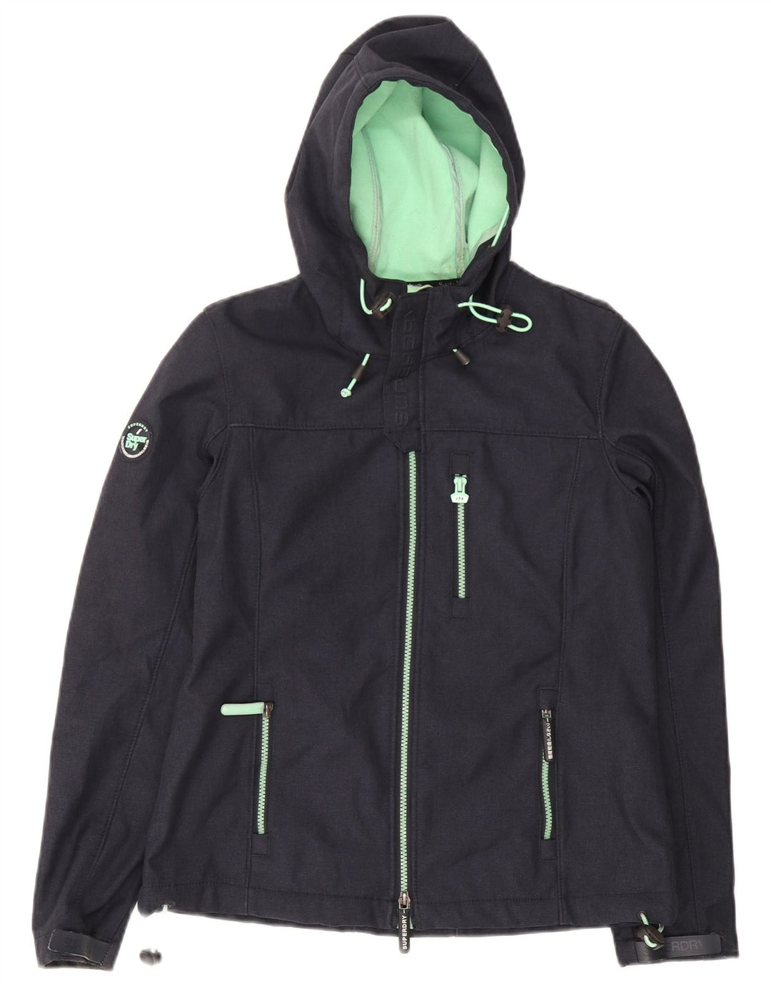 Superdry Veste coupe-vent à capuche Windtrekker pour homme UK 38 Bleu marine moyen