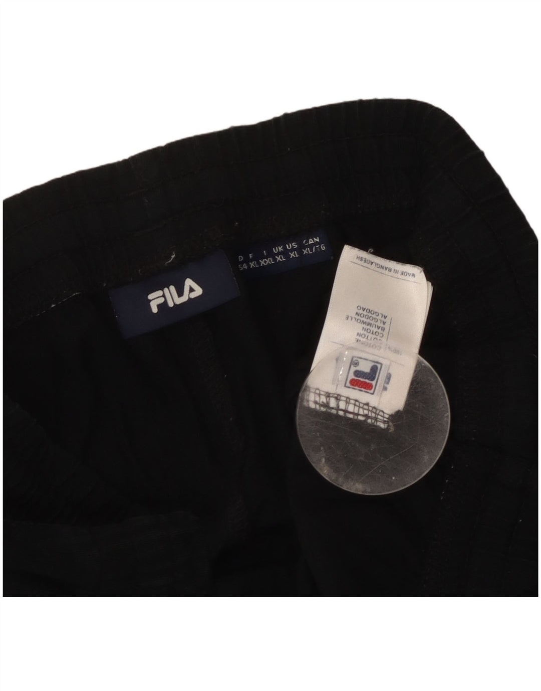 Fila Pantalon de survêtement XL Noir Coton Homme