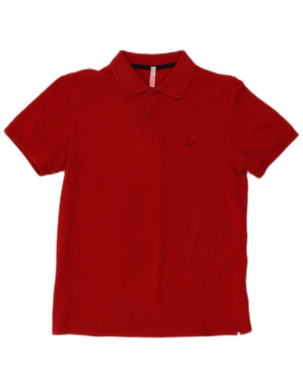 Sun68 Polo Homme Petit Rouge Coton