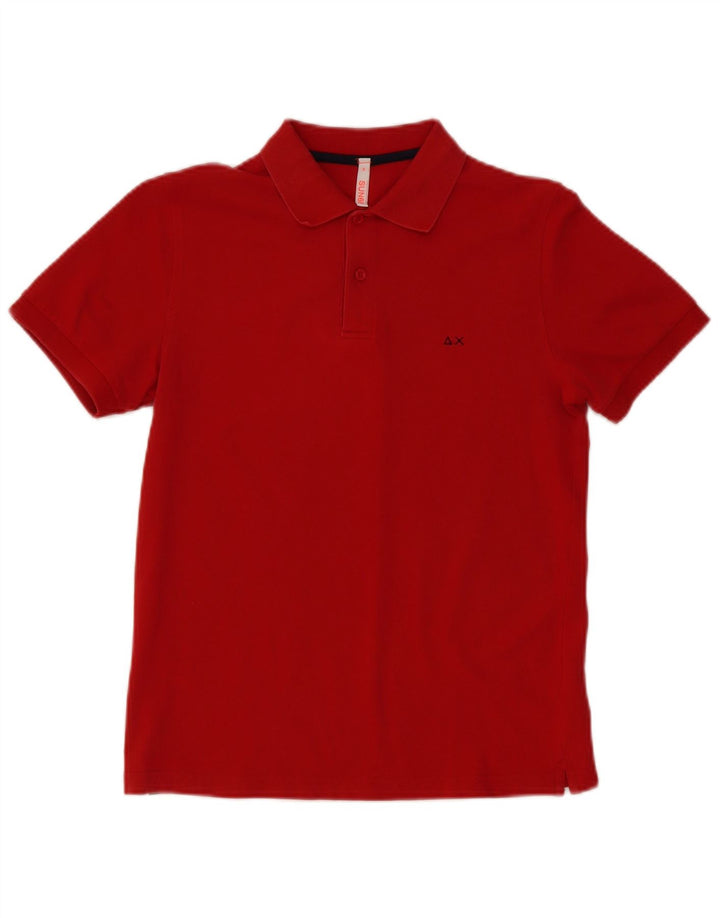 Sun68 Polo Homme Petit Rouge Coton