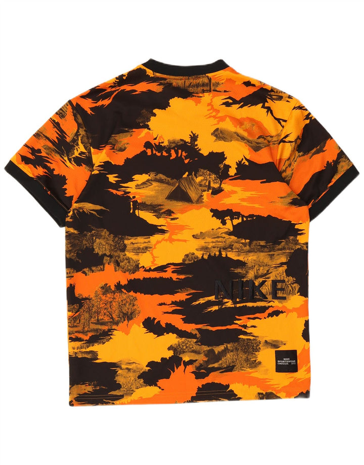 Nike T-Shirt Homme Petit Orange Camouflage Polyester