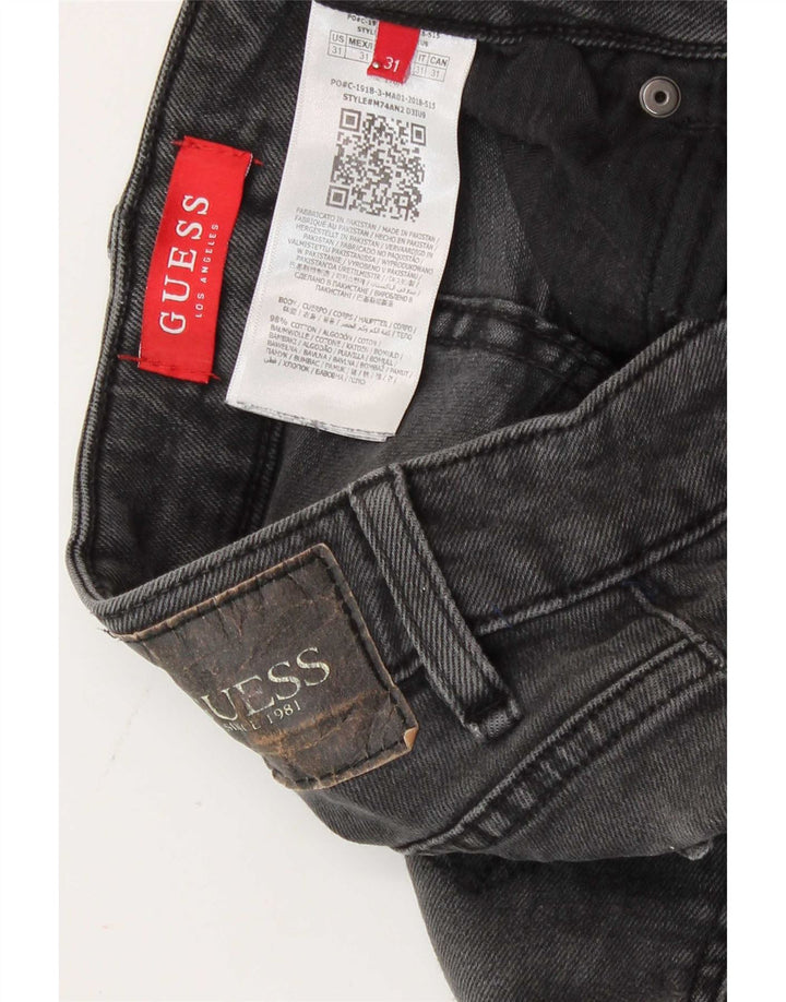 Guess Jean Slim Graphique Homme W31 L30 Gris Coton