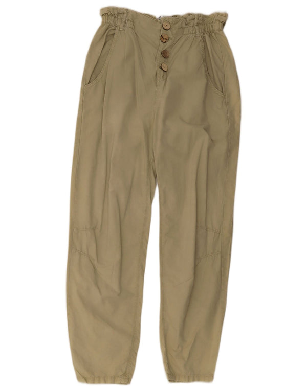 Zara Pantalon Chino Fuselé Femme EU 34 2XS W24 L28 Kaki