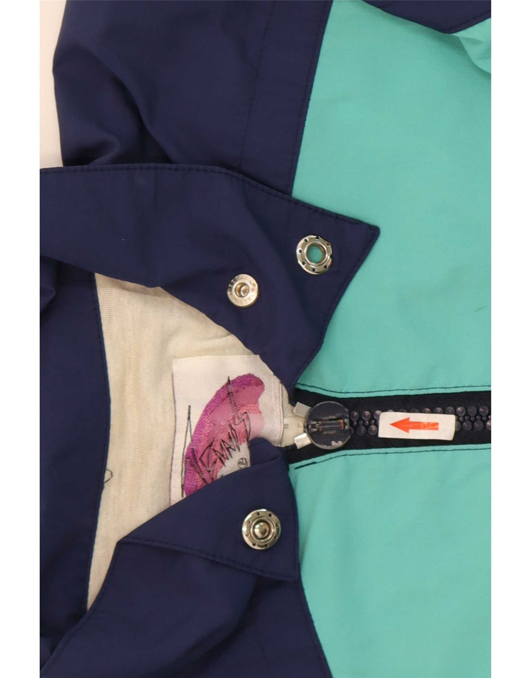 Ellesse Veste de survêtement de tennis pour femme IT 46 Large Turquoise Retro