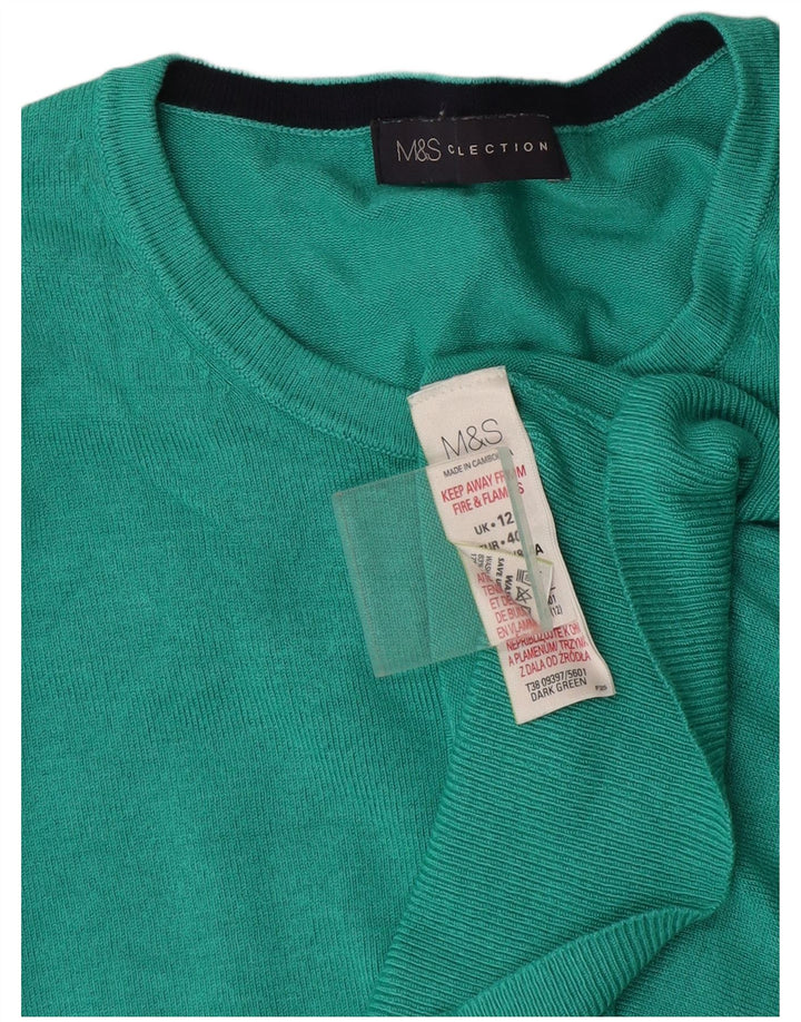 Marks & Spencer Cardigan pour femme en viscose turquoise moyen UK 12