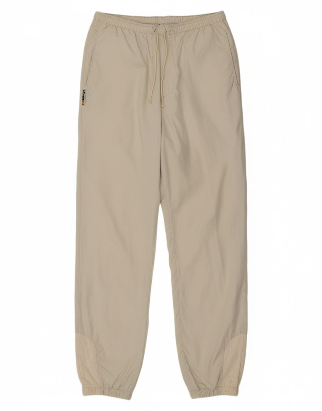 ELLESSE Mens Tracksuit Trousers Joggers Medium  Off White Nylon