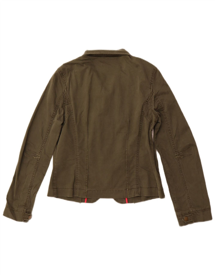 Gant Veste utilitaire pour femme UK 14 Large Kaki Coton