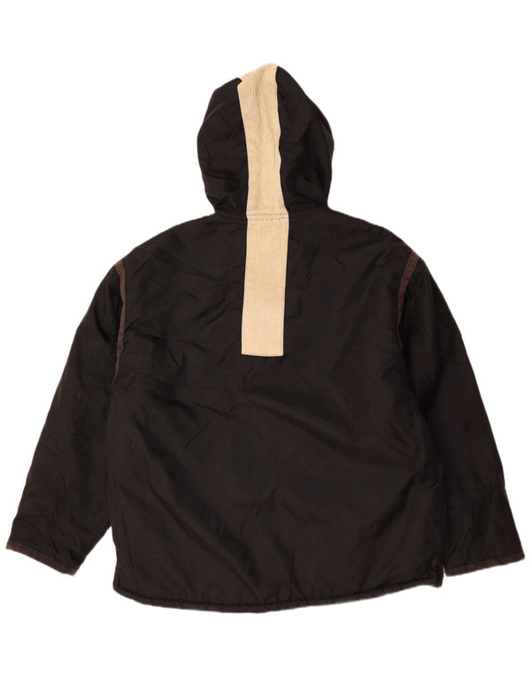 Big Star Veste coupe-vent à capuche pour homme UK 40 Large Noir Nylon