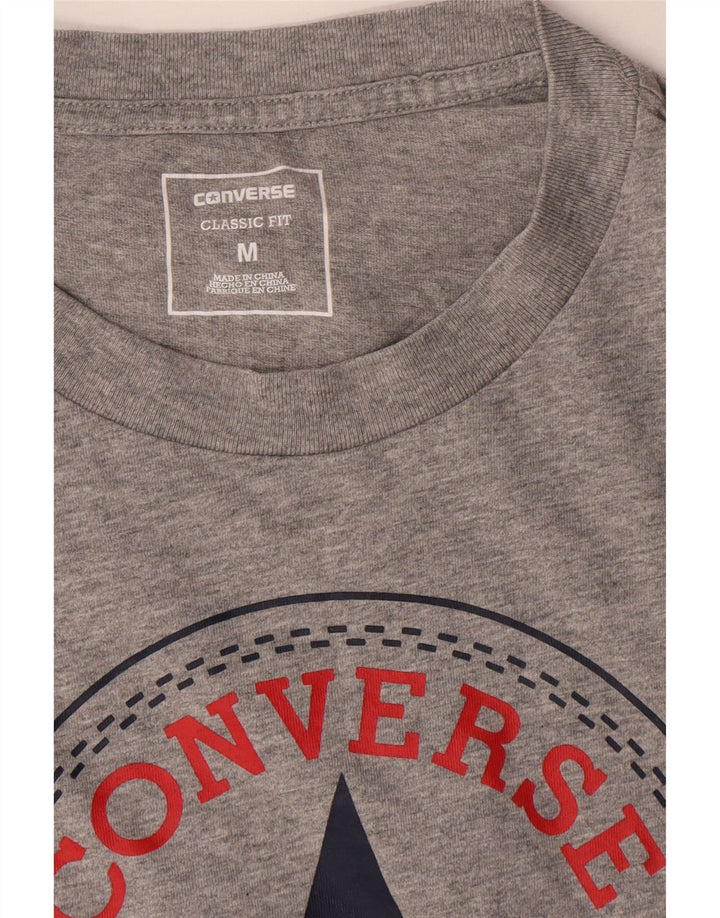 Converse Haut à Manches Longues Chuck Taylor Graphic Homme Gris Moyen Moucheté