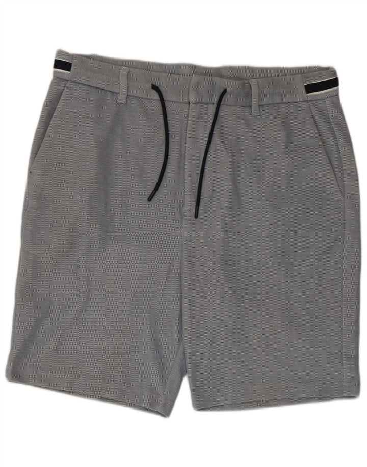 Zara Short Chino Homme XL W38 Bleu Polyester