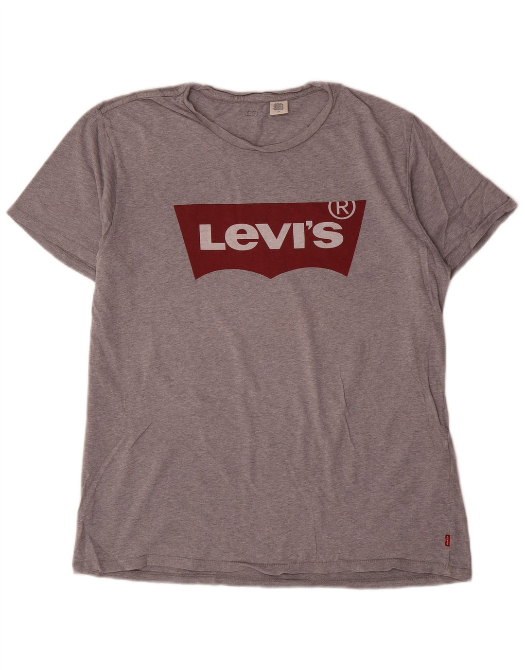 Levi's T-Shirt Graphique Homme Gris Large Coton