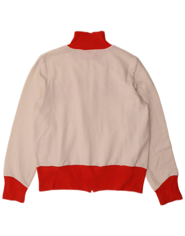 PUMA Veste de survêtement graphique pour femme UK 16 Large Blanc Colorblock