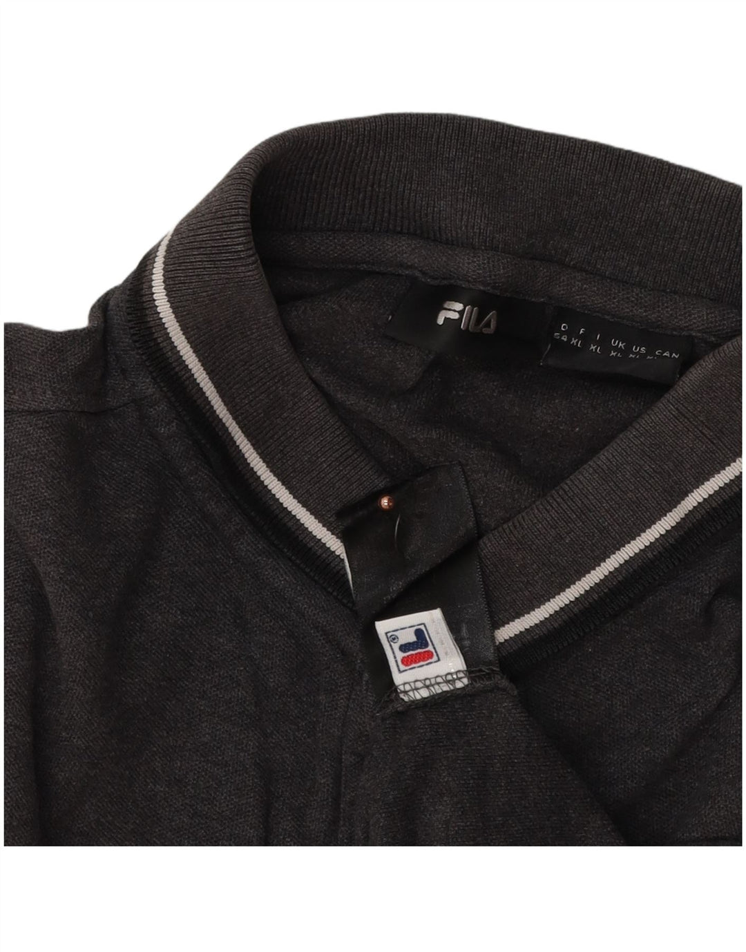 FILA Polo Homme XL Gris Coton