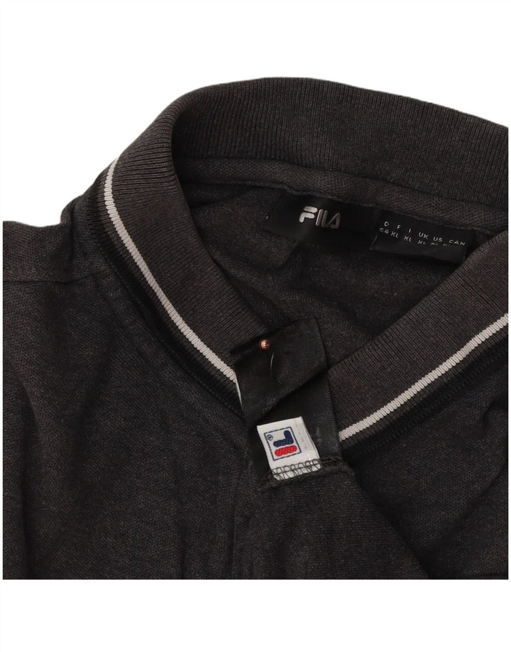 FILA Polo Homme XL Gris Coton