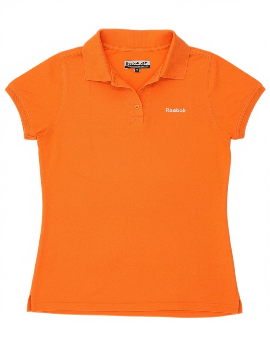 Reebok Polo Femme UK 12 Coton Orange Moyen