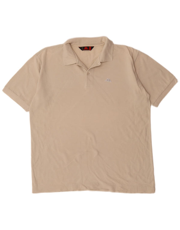 Kappa Polo Homme XL Beige Coton
