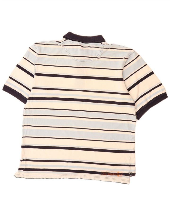 TIMBERLAND Polo Homme XL Coton Rayé Multicolore