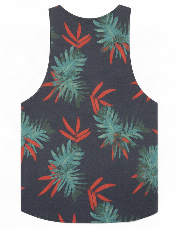 Jack & Jones Débardeur Homme Petit Bleu Marine Floral