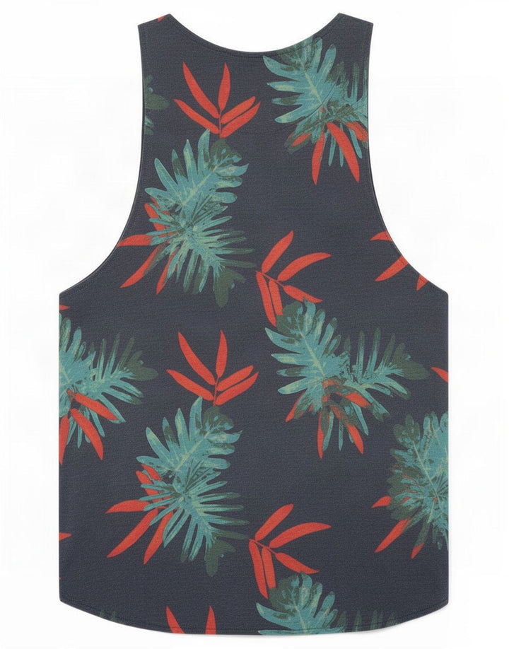 Jack & Jones Débardeur Homme Petit Bleu Marine Floral