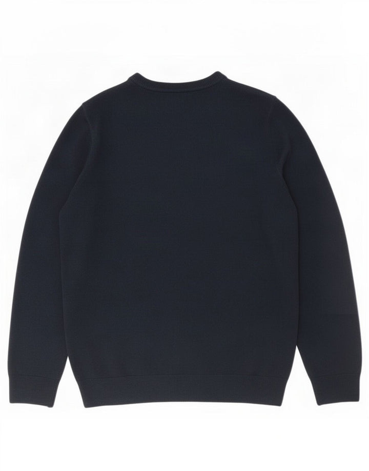 Marks & Spencer Pull à col rond pour homme en cachemire bleu marine Taille L