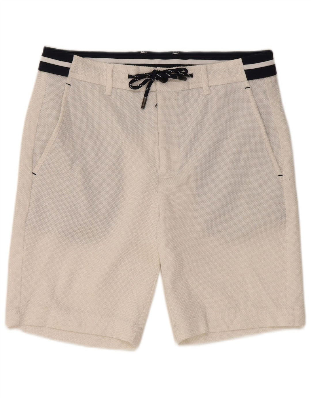 Zara Short De Bain Homme Petit Blanc Colorblock Polyester