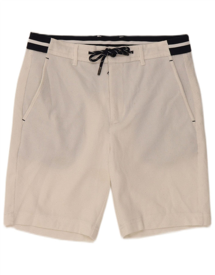 Zara Short De Bain Homme Petit Blanc Colorblock Polyester