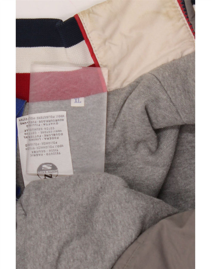 NORTH SAILS Veste Bomber Graphique Homme UK 42 XL Gris Colorblock Polyamide