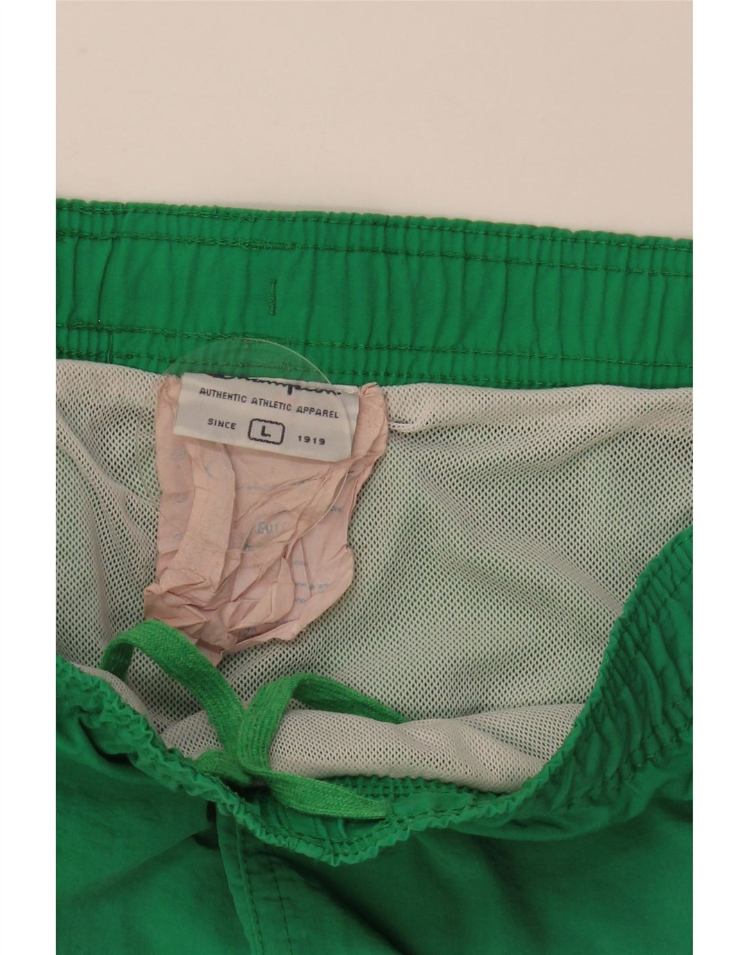 Champion Short de Bain Graphique Homme Grand Vert Colorblock Polyester