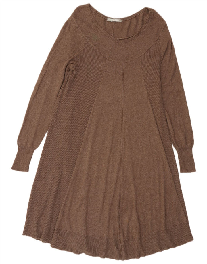 Marks & Spencer Robe pull pour femme UK 44 en coton marron moyen