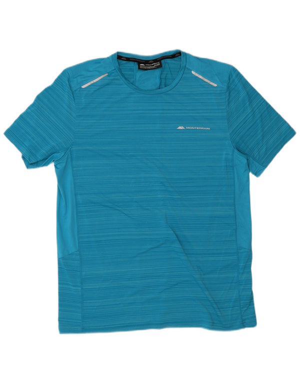 Monterrain T-Shirt Graphique Graphique Homme Bleu Moyen Rayé Polyester