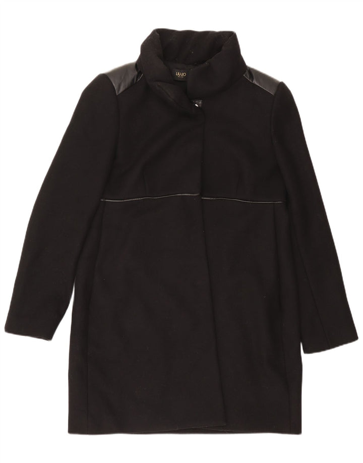 Liu Jo Manteau Femme IT 48 XL Laine Noir