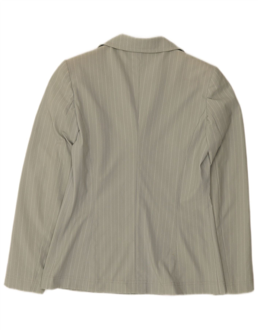 Marella Veste Blazer Femme UK 12 Polyamide Rayé Vert Moyen