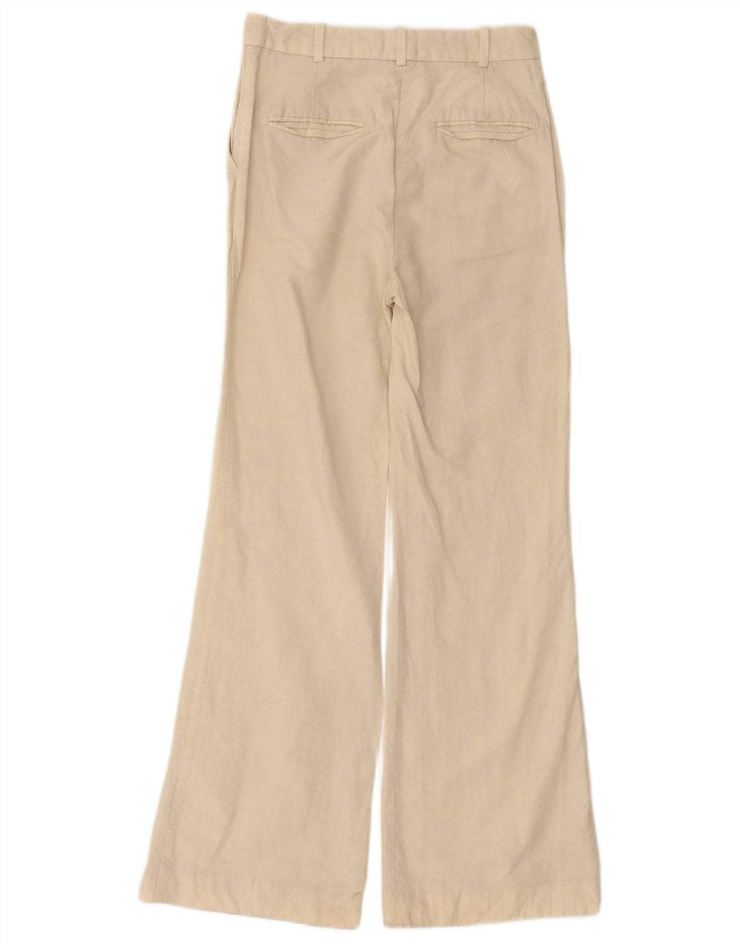 Zara Pantalon Chino Bootcut Femme XS W24 L30 Beige