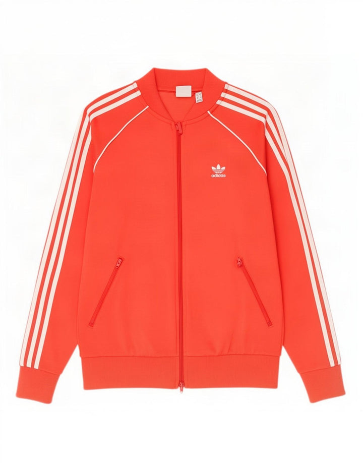 Adidas Veste de survêtement pour femme UK 12 Coton rouge moyen