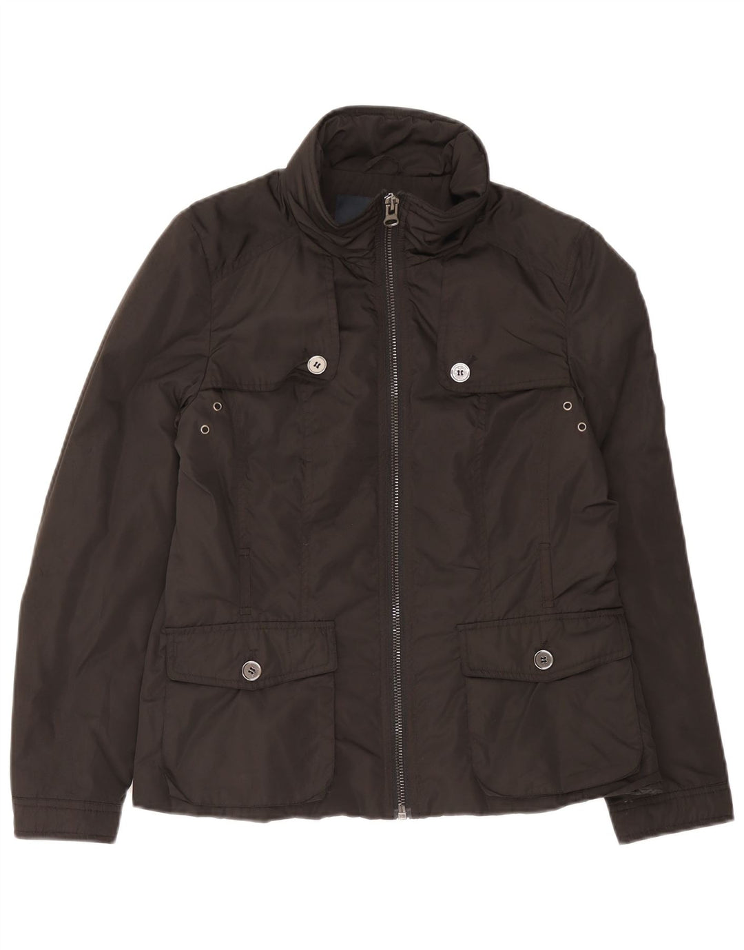 Zara Veste utilitaire pour femme UK 16 Large Noir Polyester