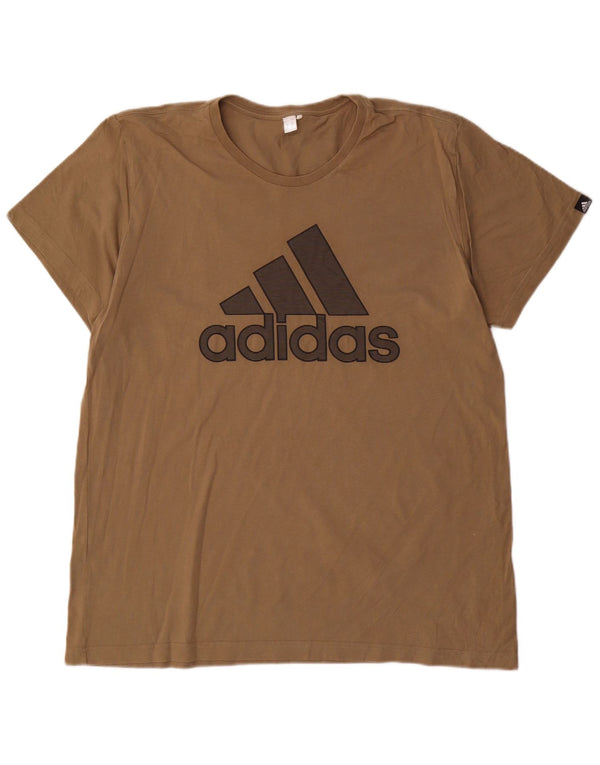 Adidas T-shirt graphique pour hommes, grand, marron