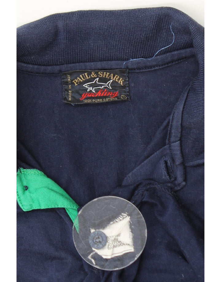 PAUL & SHARK Polo Homme Petit Bleu Marine Coton