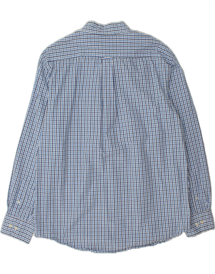 IZOD Mens Shirt Large Blue Check Vintage Izod and Second-Hand Izod from Messina Hembry 
