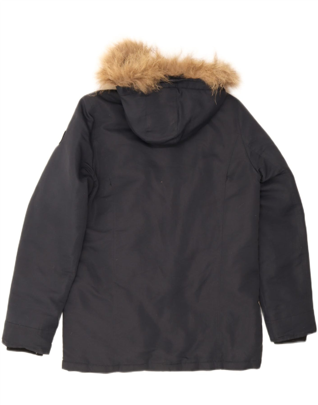 Refrigiwear Veste matelassée à capuche pour femme UK 16 Large Bleu marine Polyester