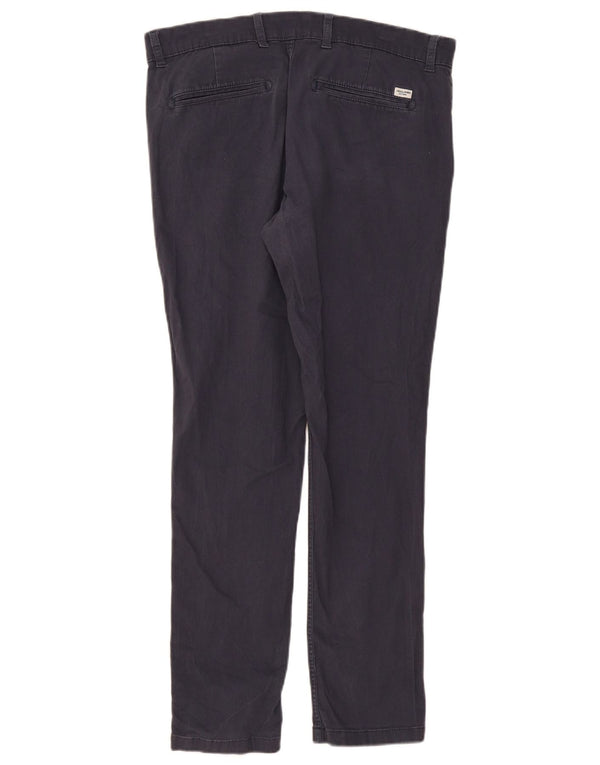 Jack & Jones Pantalon Chino Slim Homme W34 L29 Bleu Marine Coton