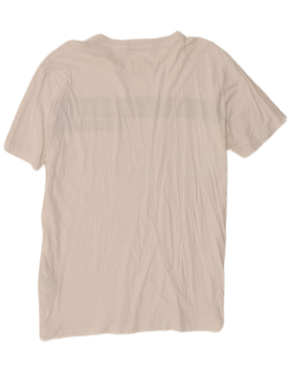 Replay T-shirt graphique pour homme 2XL en coton color block blanc