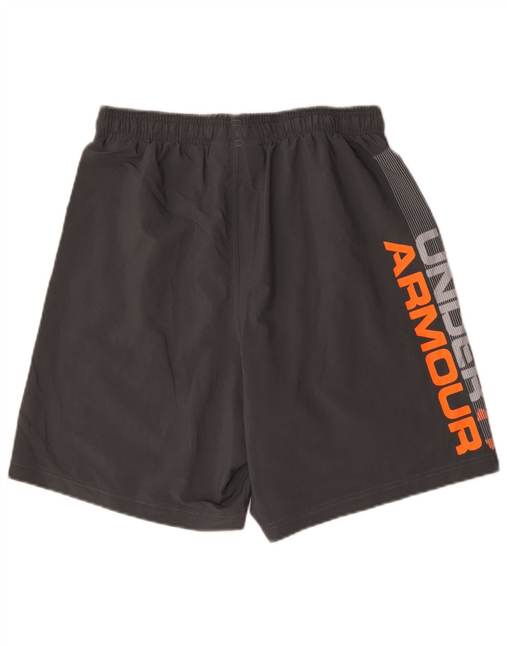 Under Armour Short de Sport Heat Gear Graphic Homme Gris Moyen