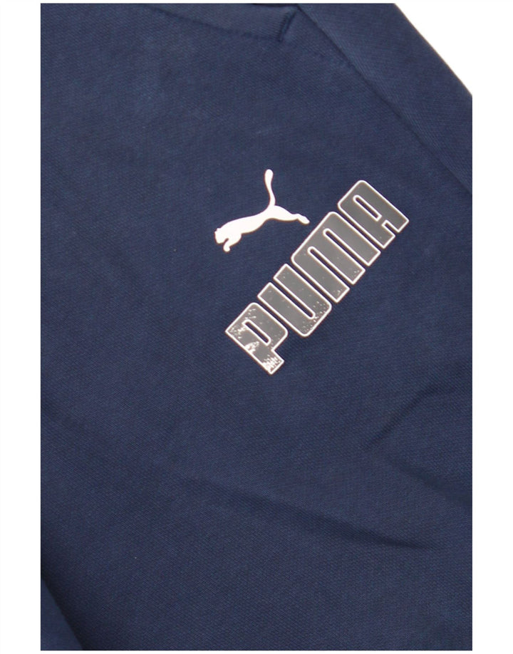 Puma Pantalon de Survêtement Graphic Joggers Homme Bleu Marine Moyen