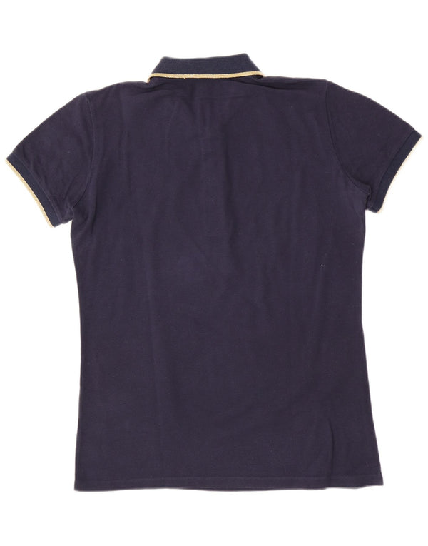 Roberto Cavalli Polo Homme Petit Bleu Marine Coton