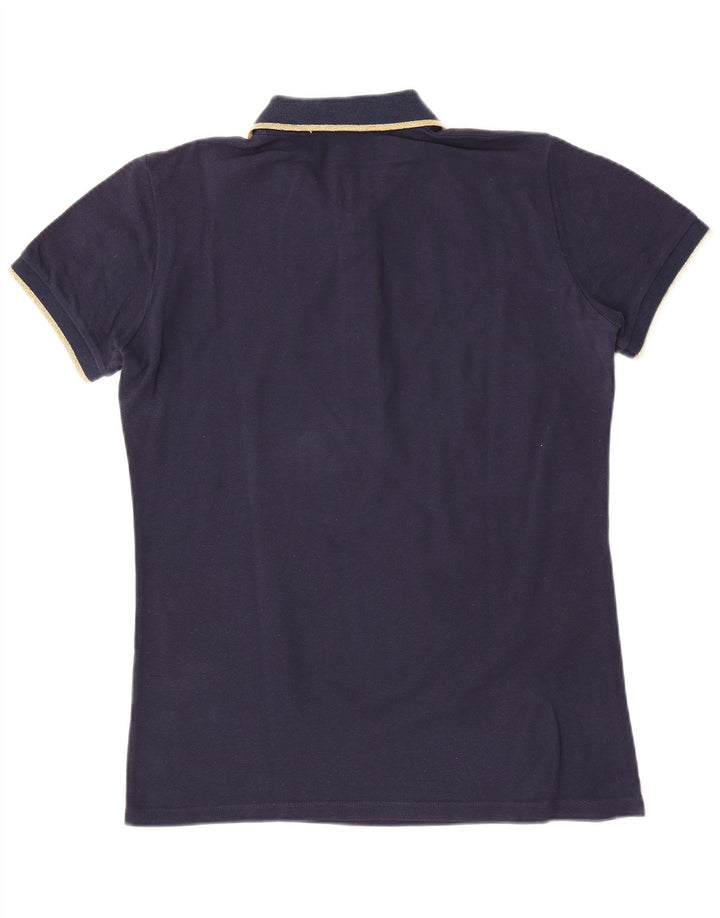 Roberto Cavalli Polo Homme Petit Bleu Marine Coton