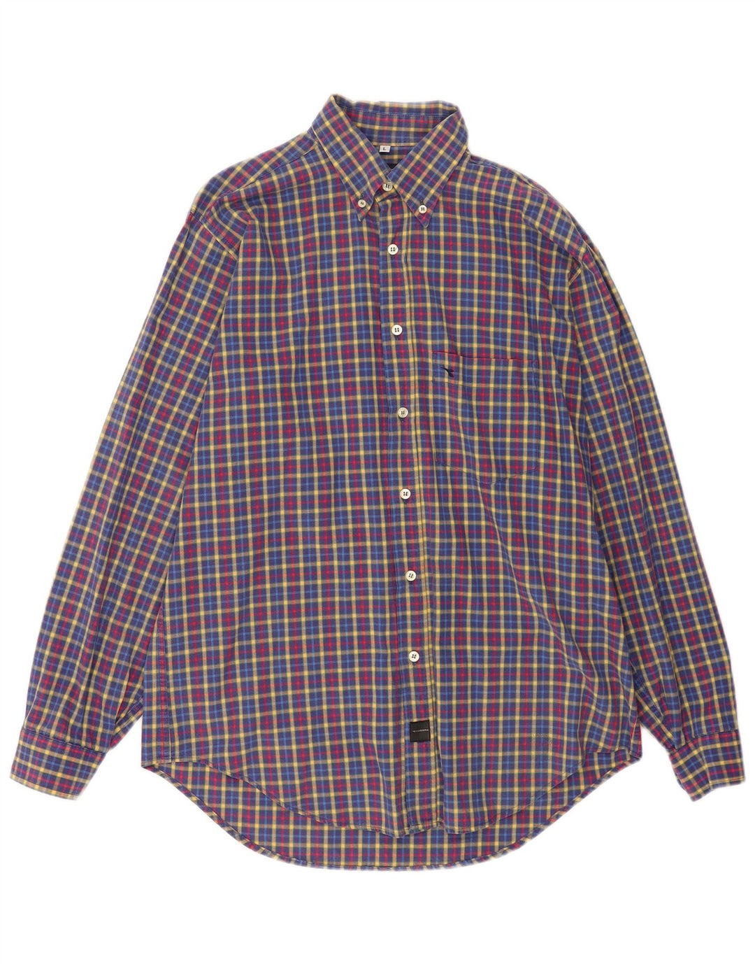 Diadora Chemise Homme Grand Carreau Multicolore Coton