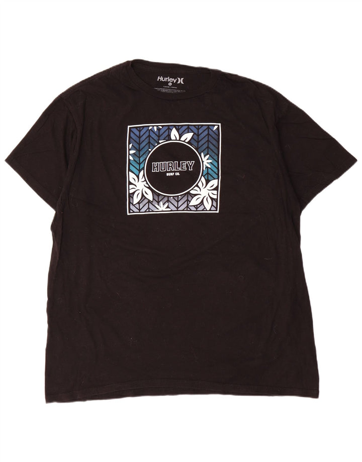 Hurley T-Shirt Graphique Homme XL Noir