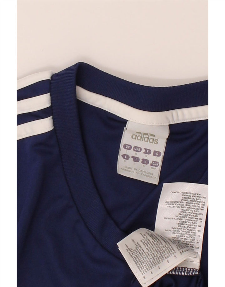 ADIDAS Mens Climalite T-Shirt Top Small Navy Blue Polyester Vintage Adidas and Second-Hand Adidas from Messina Hembry 