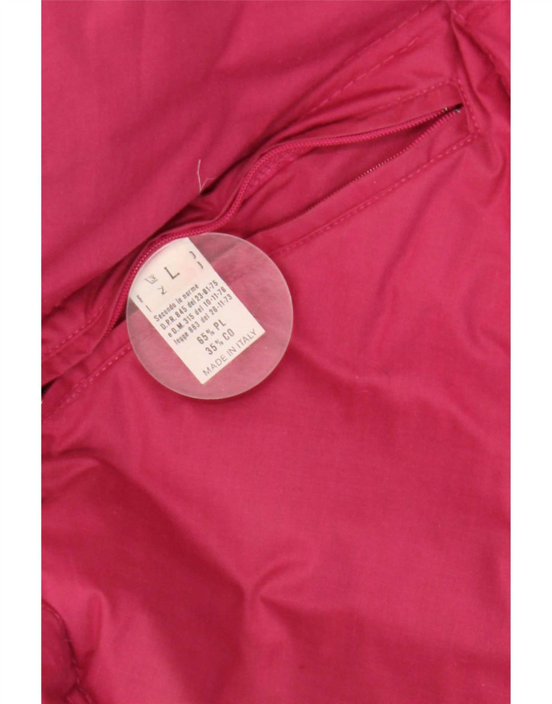 vintage Mens Rembourré Veste de ski réversible UK 40 Grand Polyester Rose